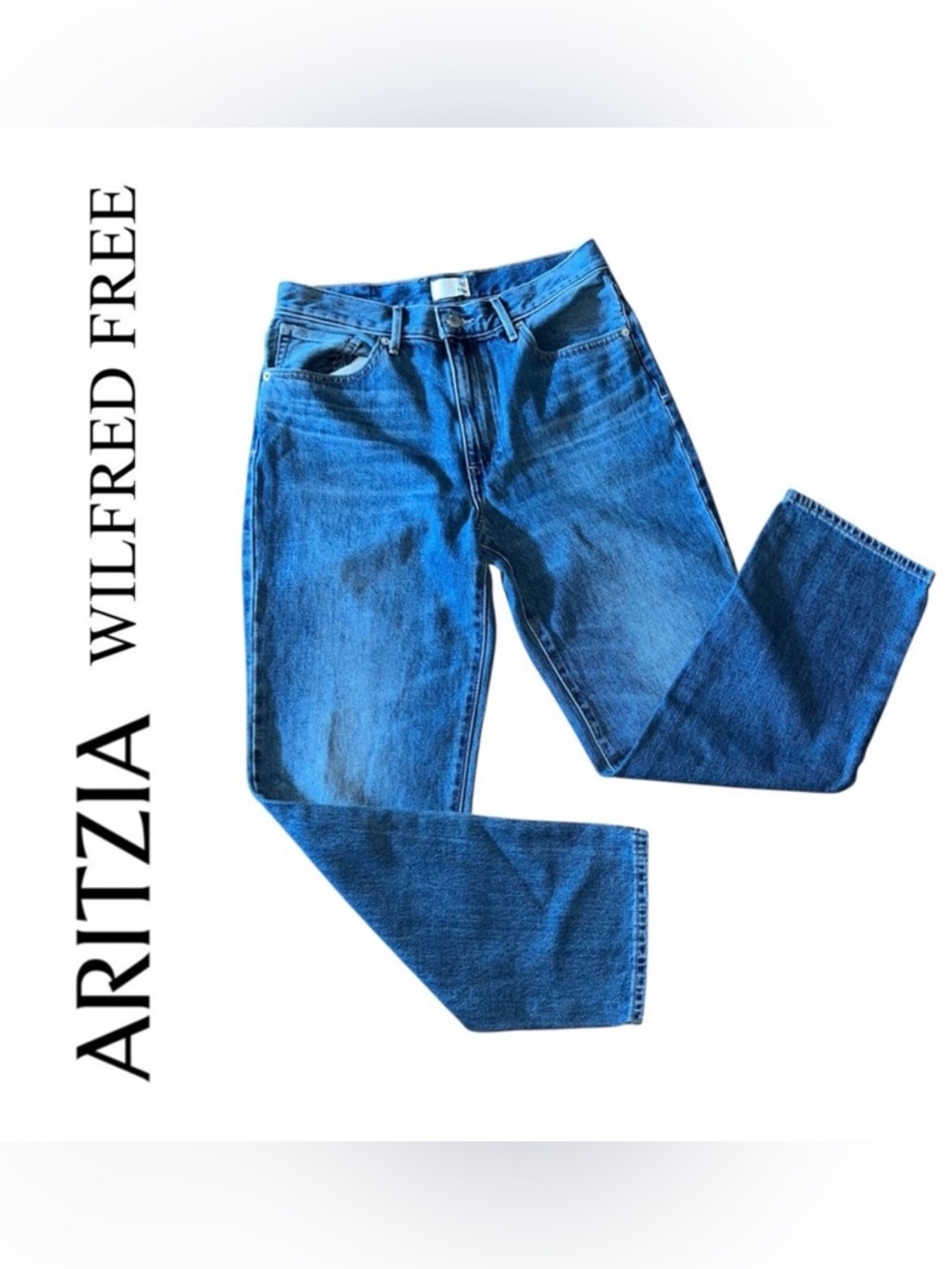 Wilfred Free Blue Straight Jeans Classic Denim Size 4